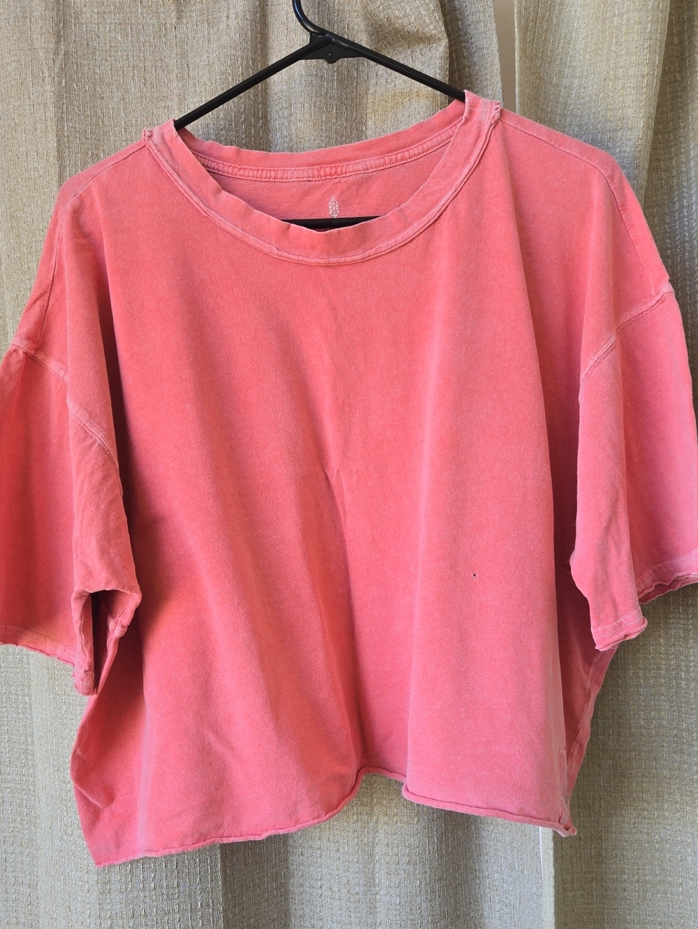 Free People Movement Crop T-Shirt in Dusty Coral